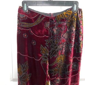 SOLD ELSEWHERE Boutique Red Velvet Flare Pants
